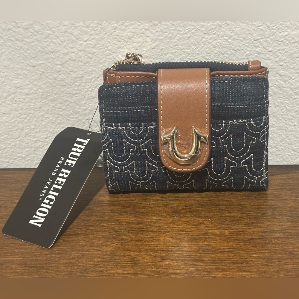True Religion Denim & Leather Wallet – NWT